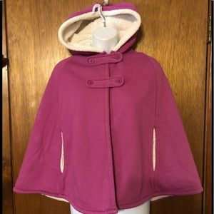 Just a girls winter hooded poncho